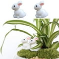 Baiulaoshu Desktop Ornament Desktop Ornament Craft Garden Pvc Rabbit