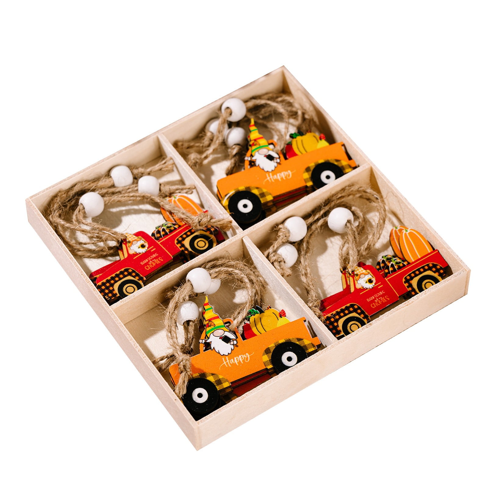 Baiulaoshu Home Decor Room Decor Fall Gnome Wooden Pendant Fall Tree