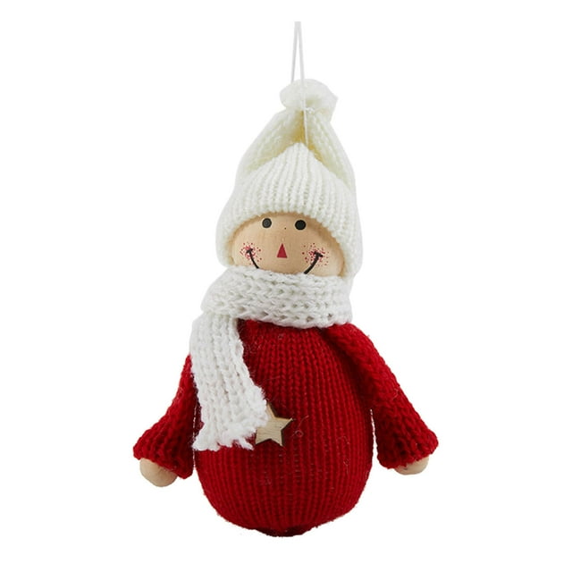 Baiulaoshu Household Pendant Christmas Small Pendant Wool Plush Doll