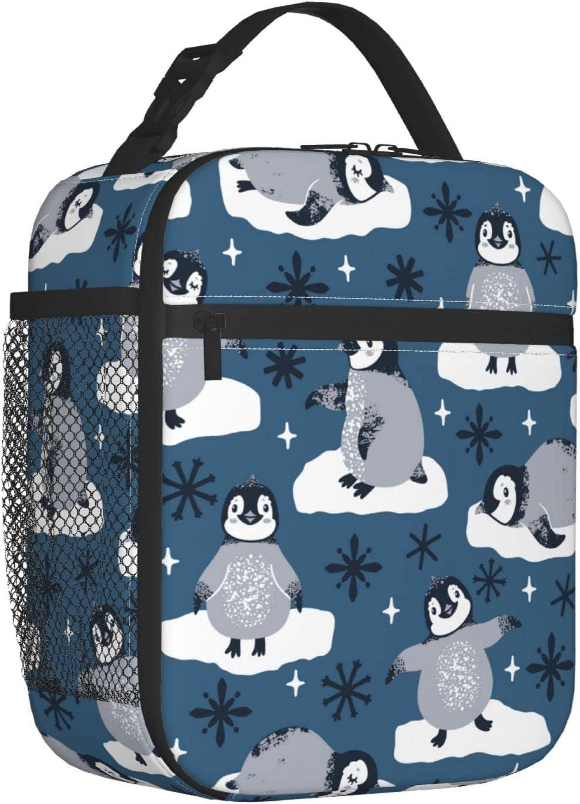 Baiyi Cute Penguin Lunch Bag For Men/Women/Girls/Boys School Work