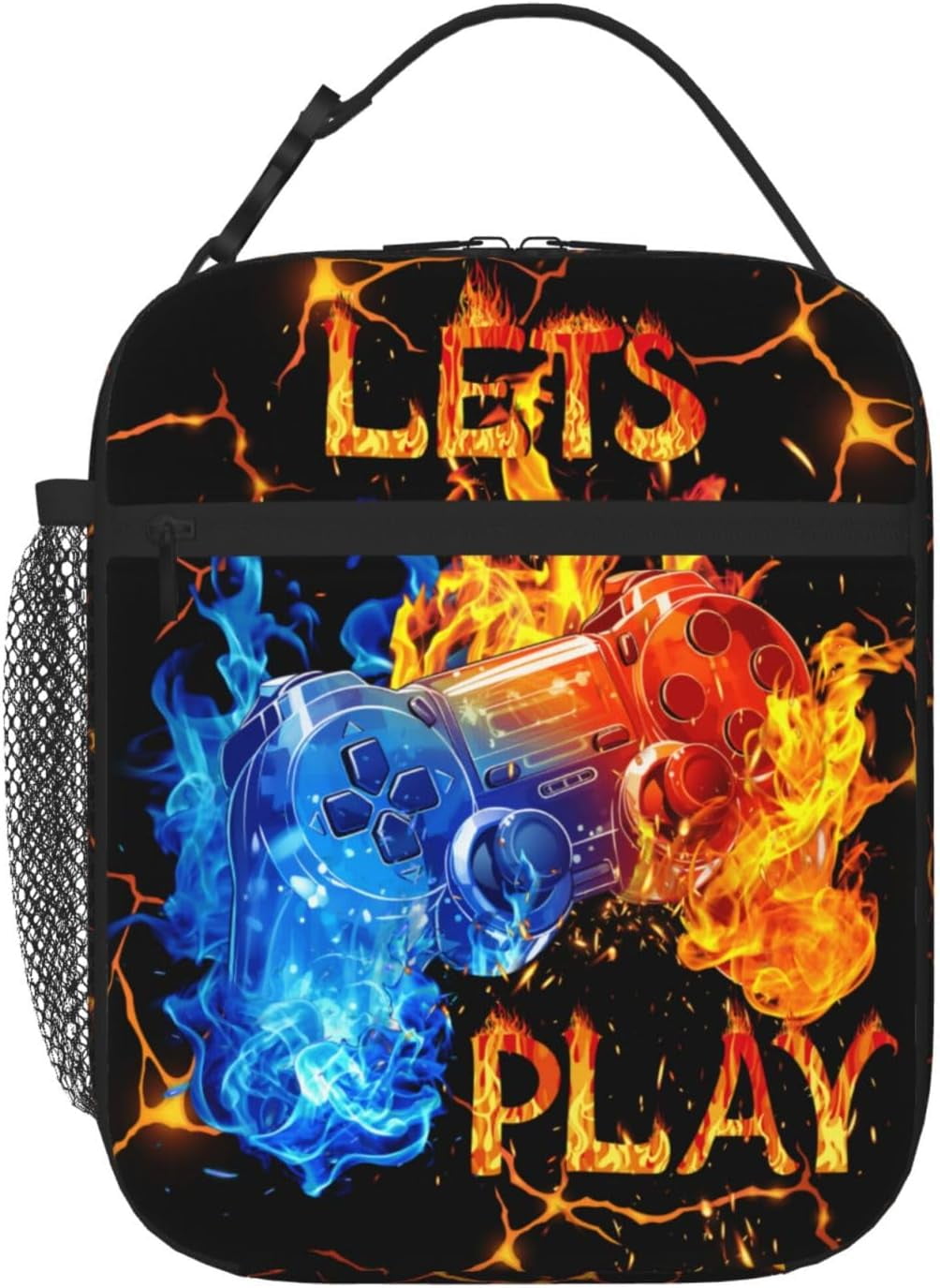 Baiyi Video Game Lunch Box for Boys Insulated Gamepad Lunch Bag