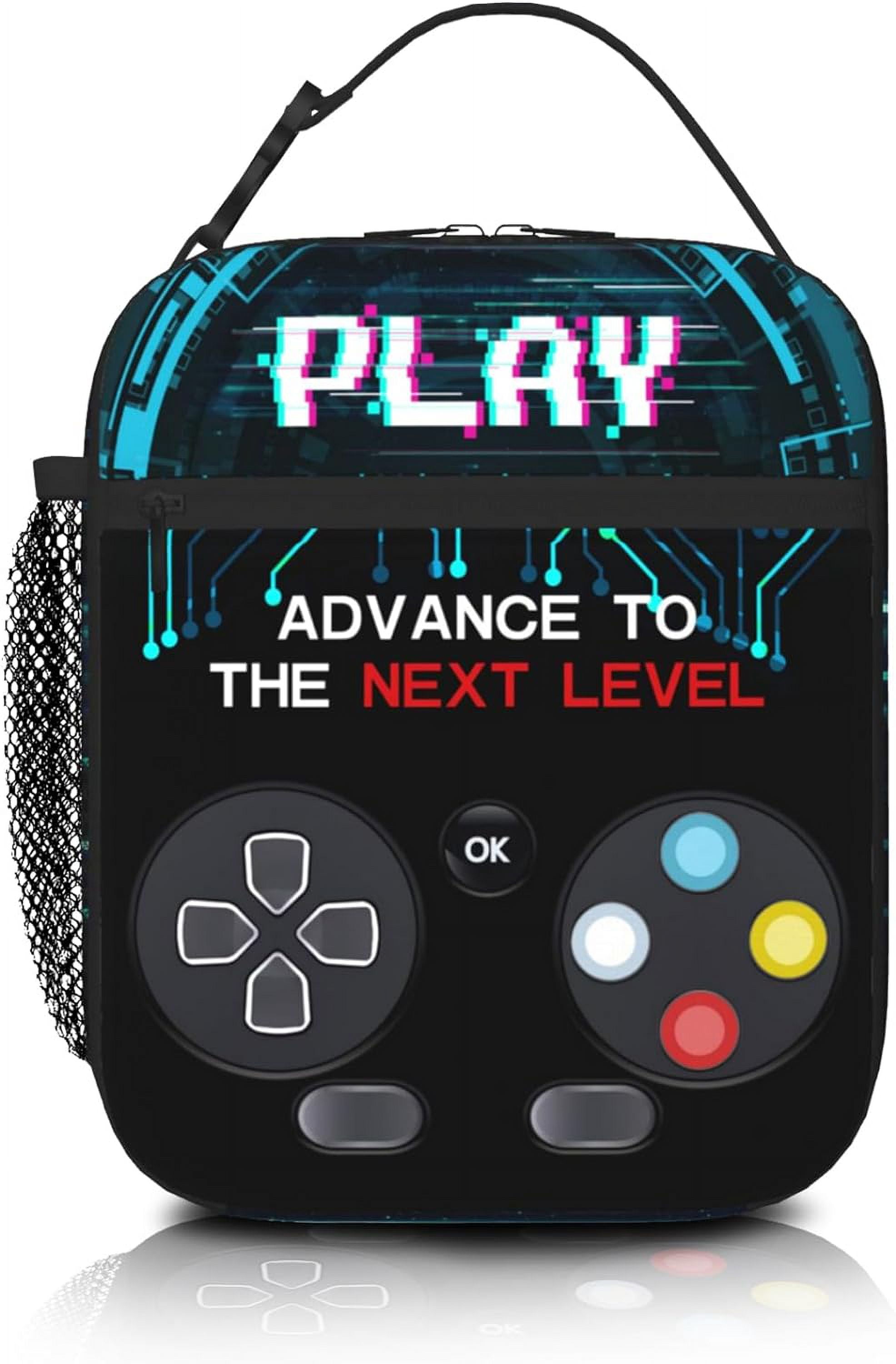 Baiyi Video Game Lunch Box for Boys Insulated Gamepad Lunch Bag