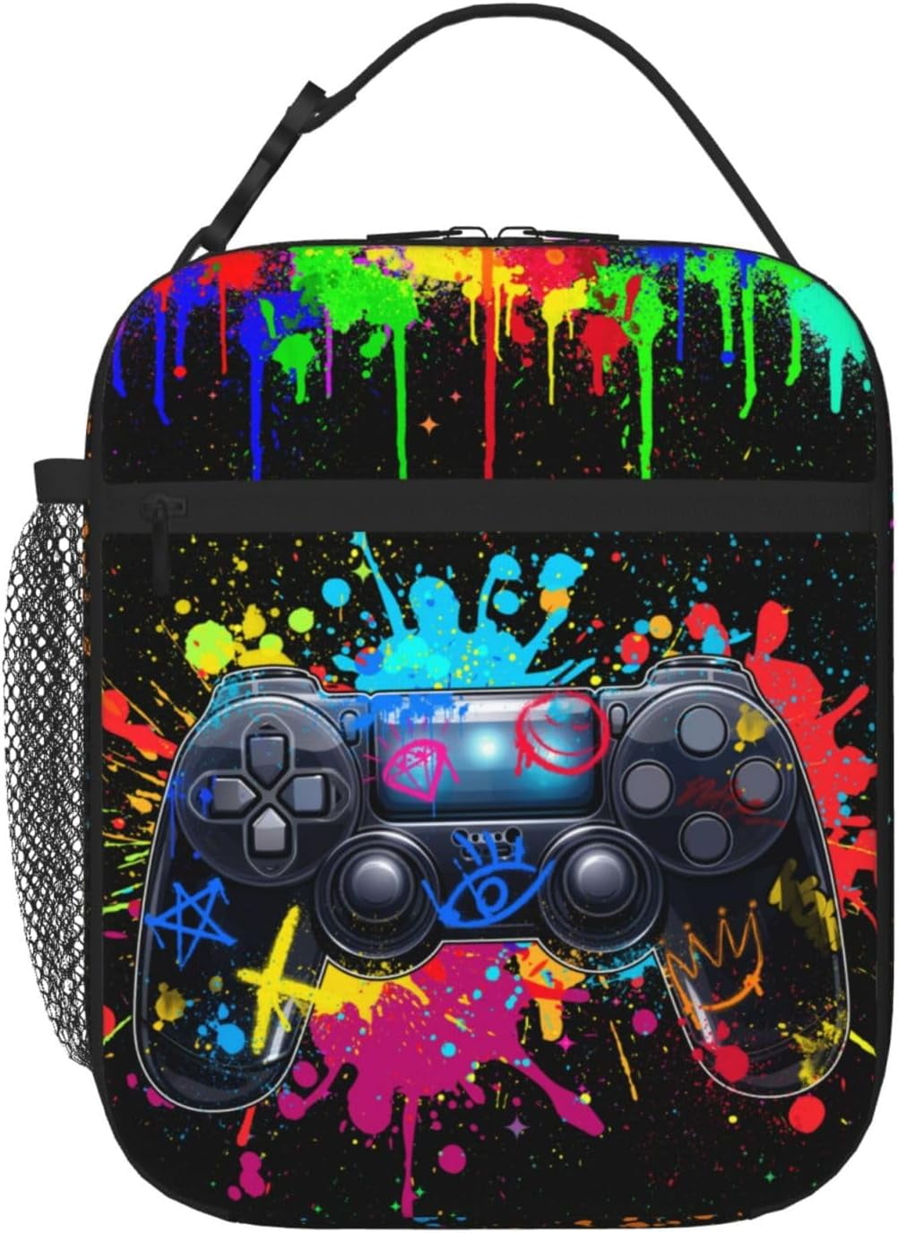 Baiyi Video Game Lunch Box for Boys Insulated Gamepad Lunch Bag