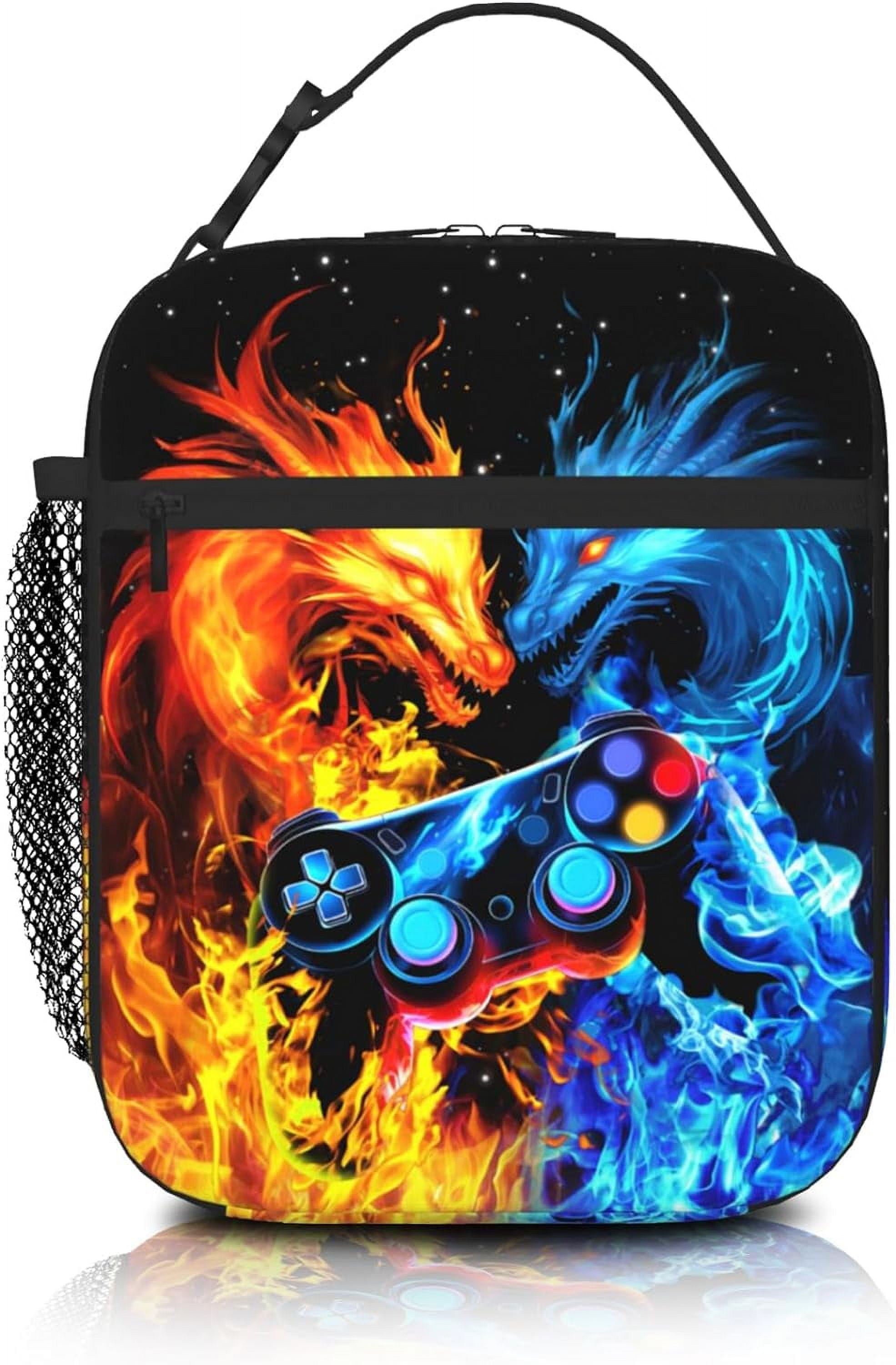 Baiyi Video Game Lunch Box Gamepad Insulated Lunch Bag Reusable Cool