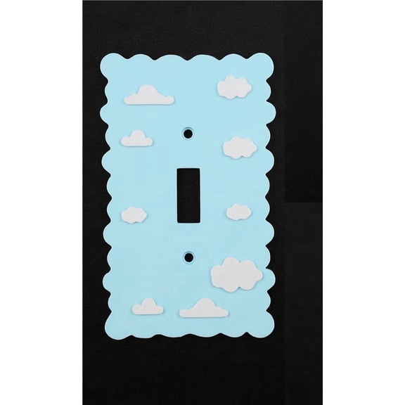 Baiyun Modern Durable Plastic Single Switch Plate - Versatile Outlet Cover for Single Switches and Double Rockers