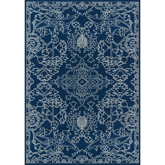Baja Area Rug, Blue, 1'8" X 3'7"