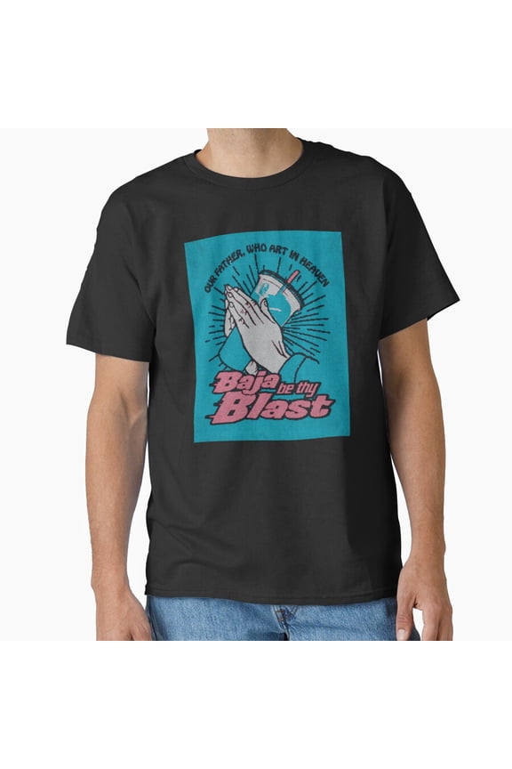 Baja Be Thy Blast Retro Soft Drink Humor Typography Unisex T-Shirt, up to size 5XL