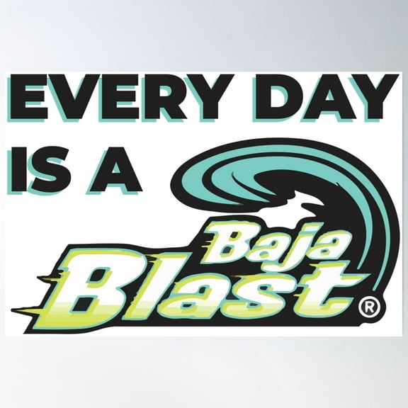 Baja Blast Poster Wall Art, Modern Wall Decor, 8x12 UNFRAMED