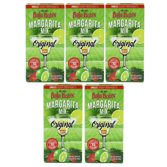 Baja Bob's Sugar-Free Original Margarita Singles Type: 5-Pack (40 Packets)