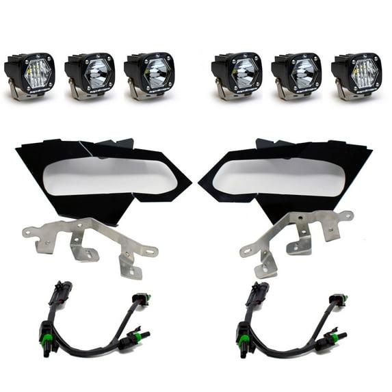Baja Designs Can-Am X3 Headlight Kit S1 Laser with W/C Headlights * Part #447075