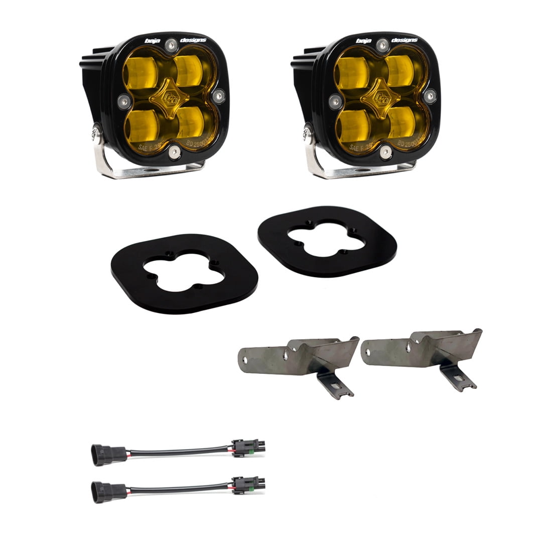 Baja Design 447731 Fog Pocket Kit SAE Amber For 11-16 Ford Super Duty Fits select: 2011-2016 FORD F250, 2011-2016 FORD F350