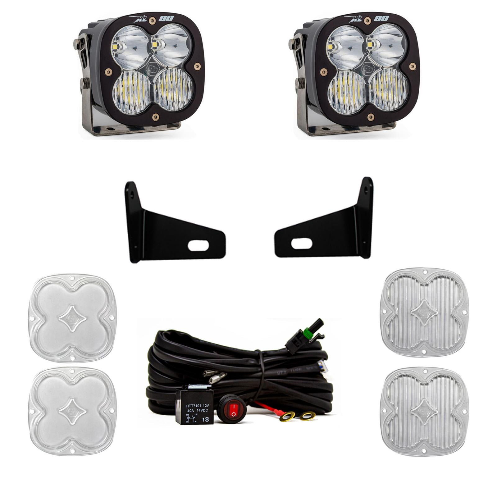 Baja Design 447804 XL80 A-Pillar Kit For 17-22 Maverick X3 Driving-Combo Clear