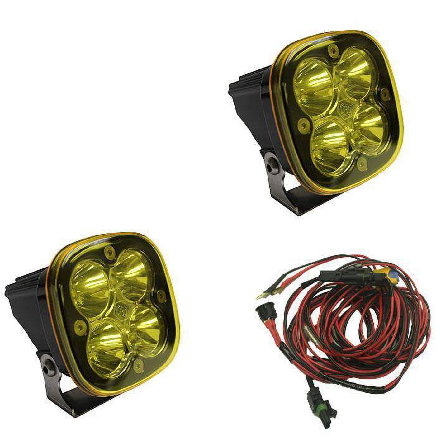 Baja Design Fits Squadron Pro Pair Flood Work Amber LED 497816