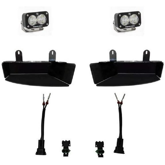 Baja Designs 2019+ Ram 2500/3500 S2 Sport Fog Pocket Kits - White - 448042