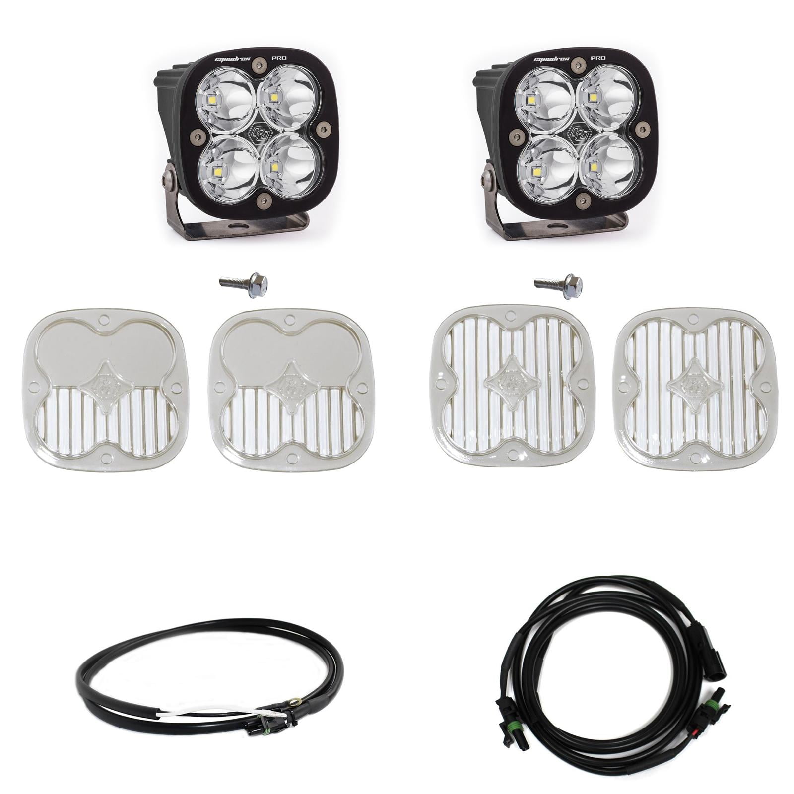 Baja Designs 2021-2022 Fits Ford Bronco Squadron Pro Spot with Upfitter A Piller Light Kit 447754UP