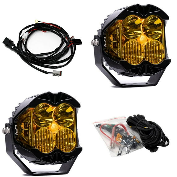 Baja Designs 297813 LP4 Pro Amber LED Lights Auxiliary Driving Lens, 2 Piece