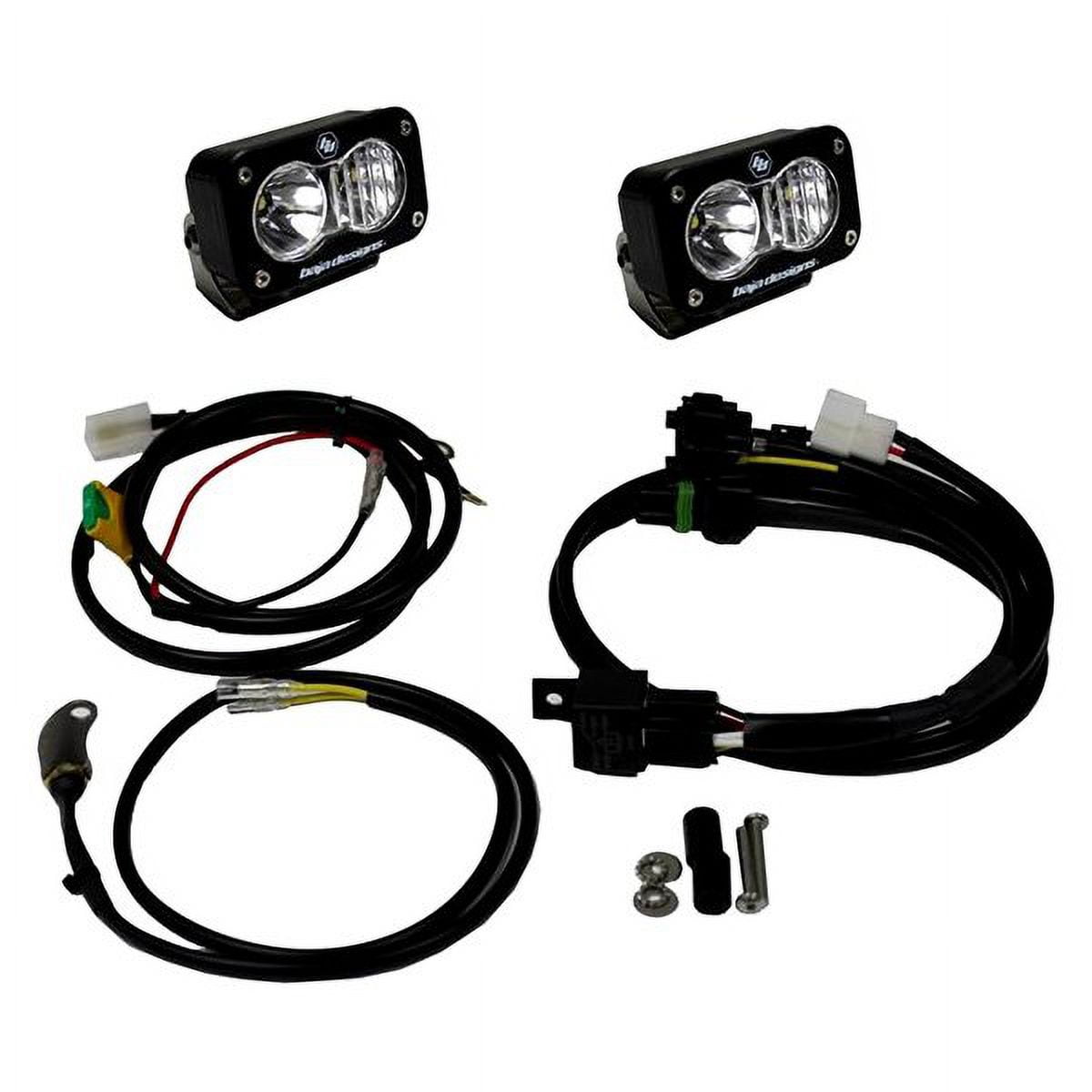 Baja Designs 48-7053 - Front Fairing Mounted S2 Pro 3"x2" 2x20W Rectangular Driving/Combo Beam LED Lights