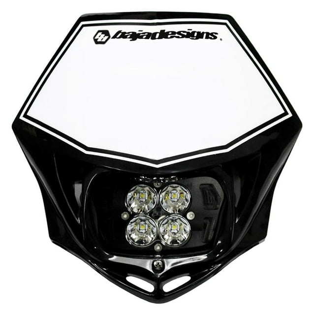 Baja Designs 55-7001-BK - Headlight Location Mounted Squadron Sport 3" 20W Square Driving/Combo Beam LED Light Kit with Black Head Shell