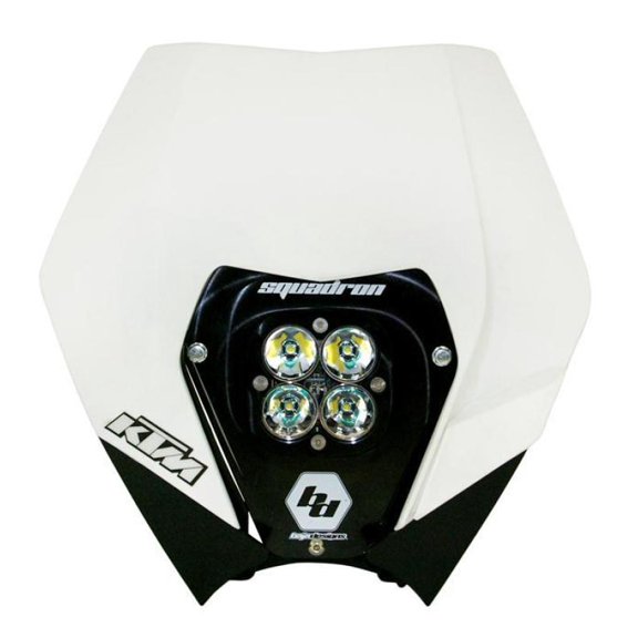 Baja Designs 55-7061 - Headlight Location Mounted Squadron Sport 3" 20W Square Driving/Combo Beam LED Light Kit with Head Shell