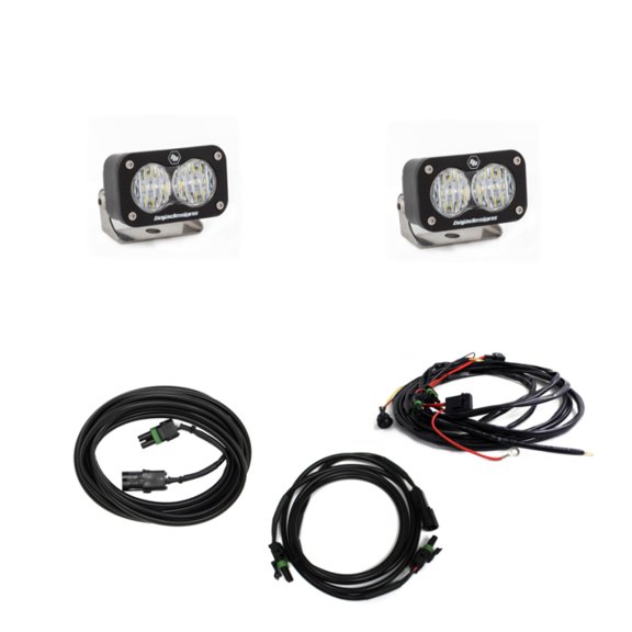 Baja Designs 2018+ Jeep JL LED Reverse Light Kit Dual S2 Sport with C-Wrap for Wrangler JL