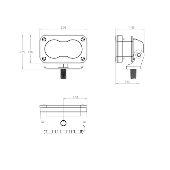 Baja Designs S2 Sport Driving Combo Pattern Pair LED Work Light - Amber