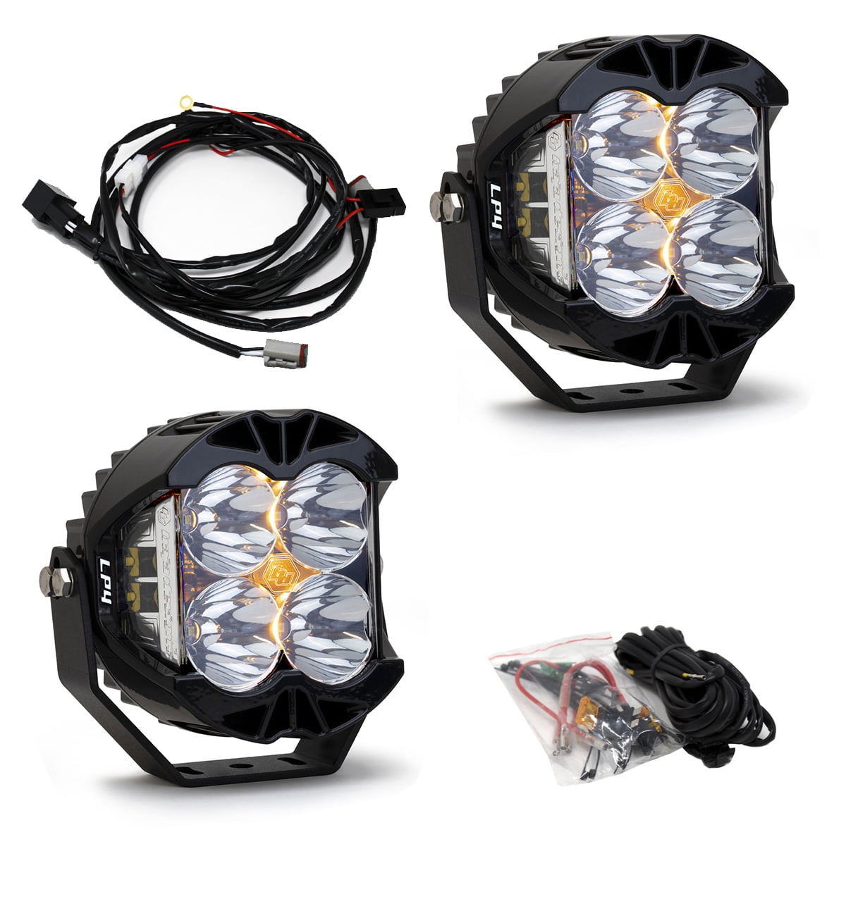 Baja Designs LP4 Pro LED Spot Clear Lens Pair 297801