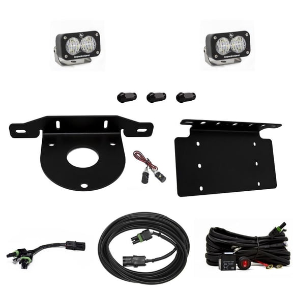 Baja Designs 2021+ Ford Bronco Dual S1 Sport W/C Reverse Kit with License Plate and Upfitter