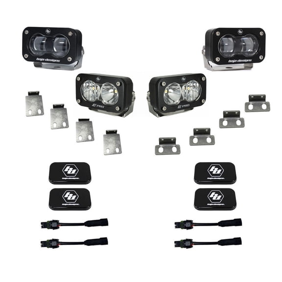 Baja Designs S2 SAE/S2 Pro 5000K Daylight Fog Light, fits 21-23 Ford F-150 Raptor/Bronco, 12.42W