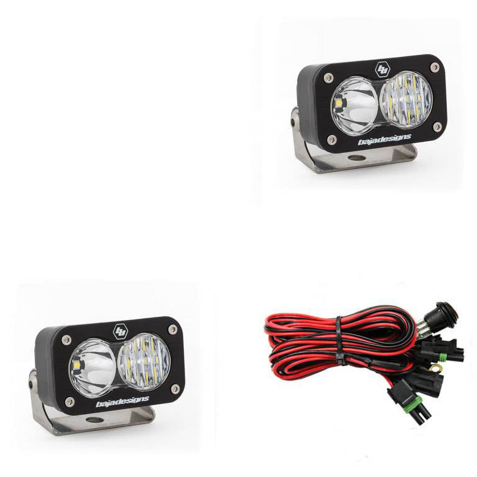 Baja Designs S2 Sport 547803 5000K Driving Combo LED Fog Light, 12W 1,130 Lumens 2 Pieces