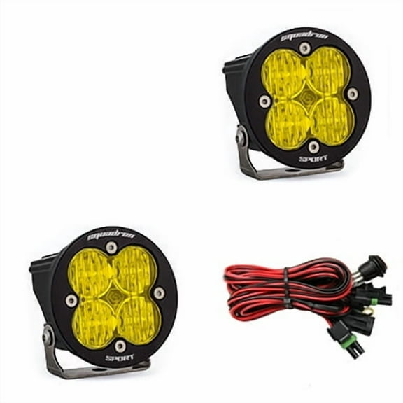 Baja Designs Squadron-R Sport Black LED Auxiliary Light Pod Pair
