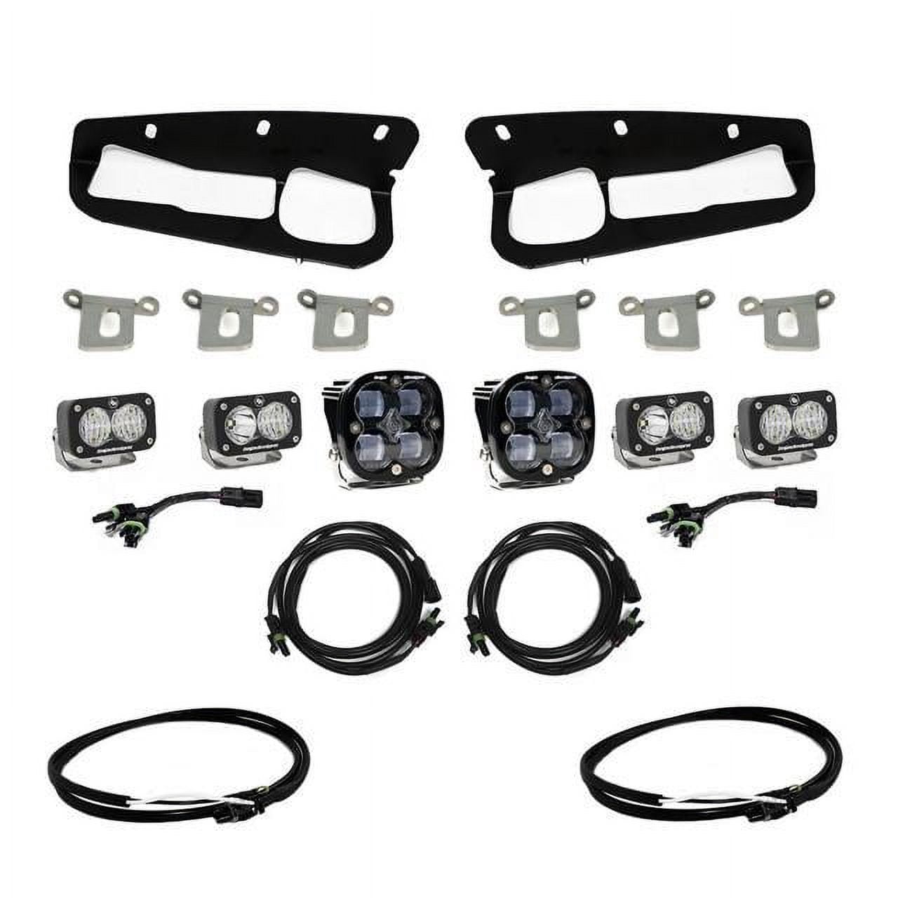 Squadron SAE/Sport Fog Pocket Kit 23-On Ford F-250/350 Super Duty SAE Fog Clear Toggle Wiring Baja Designs