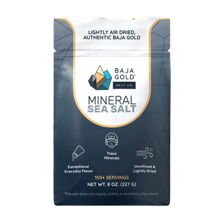 Baja Gold Mineral Sea Salt - 8 Oz. Resealable Bag