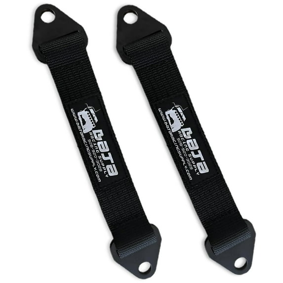 Baja Racing Supply Tow Straps, 16 inch, 2 Pack