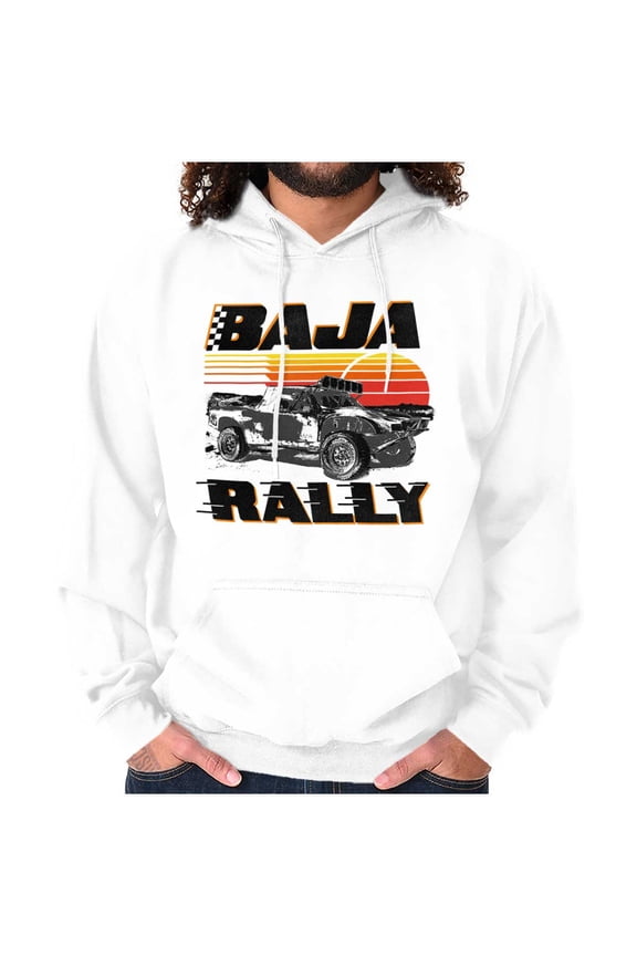 Baja Rally Off-Road Racing Truck Hoodie Hooded Sweatshirt Men Brisco Brands S