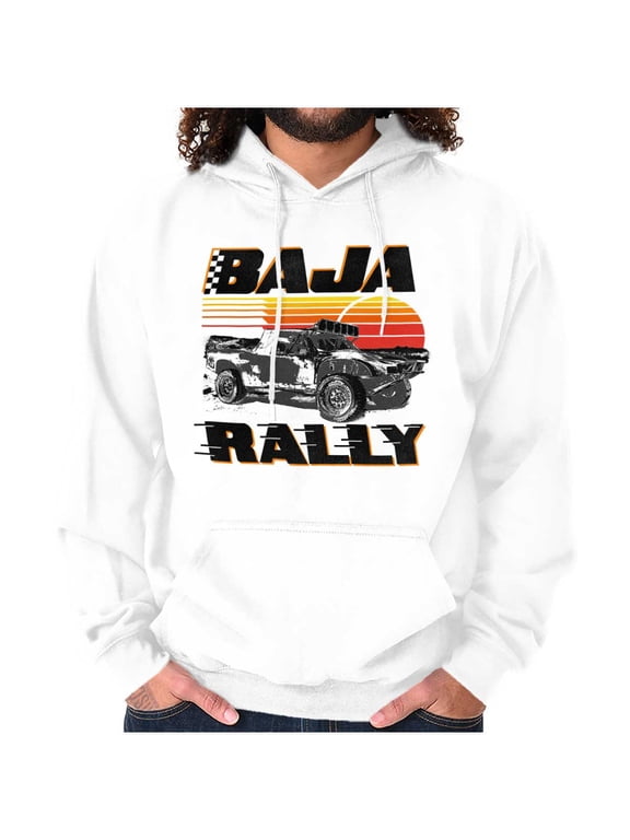 Baja Rally Off-Road Racing Truck Hoodie Hooded Sweatshirt Men Brisco Brands X