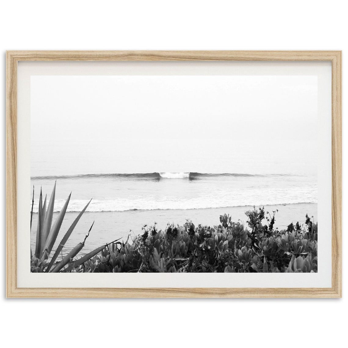 Baja Surf Wave Photography Beach Poster, Coastal Living Room And ...