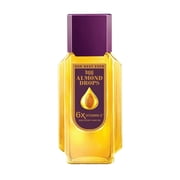 Bajaj Almond Drops Hair Oil, Almond Oil with 6X Vitamin E, Non-sticky, Nourishing, 6.76 fl.oz