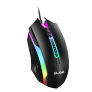 /Bajeal-D12 Luminous USB Wired Optical Mouse Computer Notebook Game Office Mouse