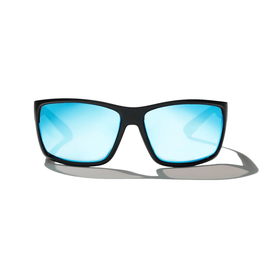 BAJIO Bales Beach Black Matte | Blue Mirror Glass LG Sunglasses