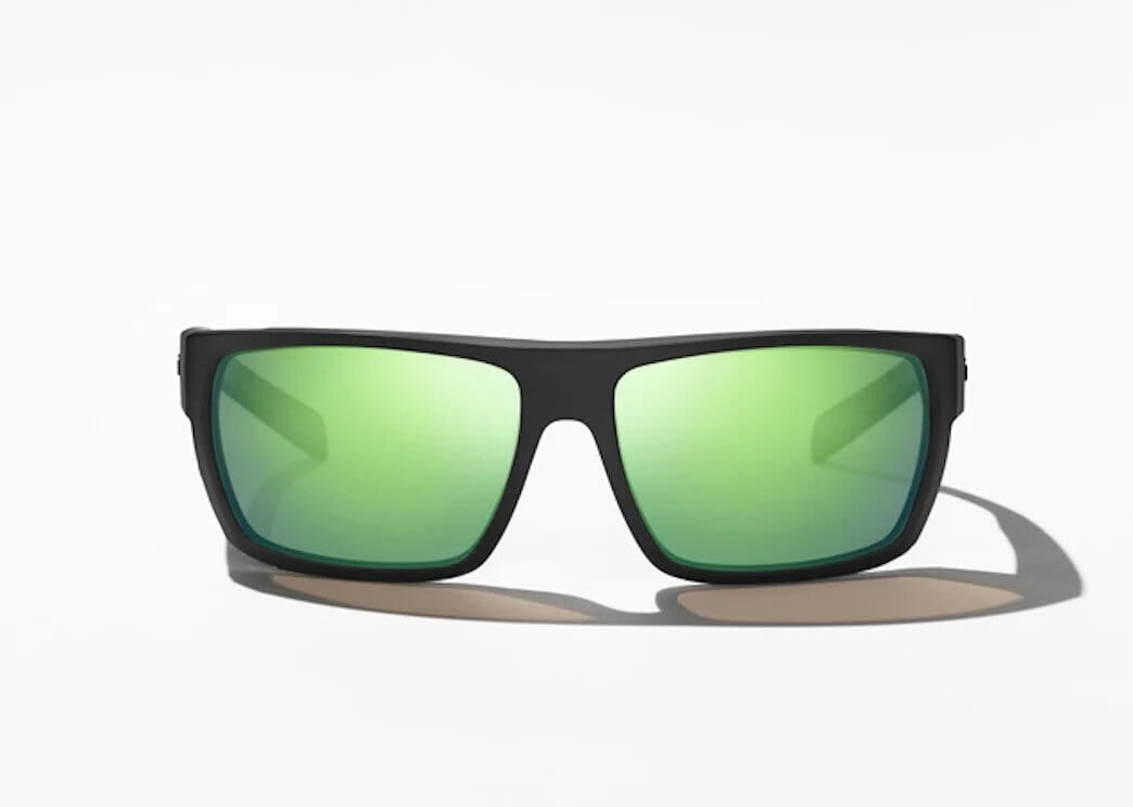 BAJIO Palometa Black Matte | Green Mirror Glass Sunglasses