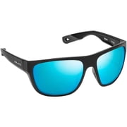 Bajio Sunglasses - Model Roca - Black Matte, Glass Lens, Blue Mirror