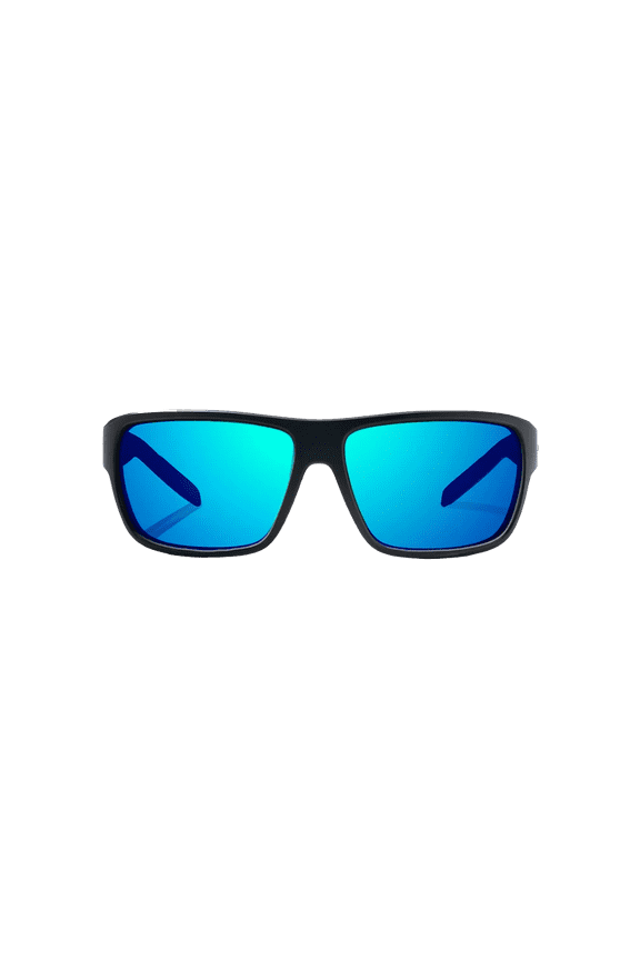 Rigolets Black Matte | Blue Mirror Glass Sunglasses