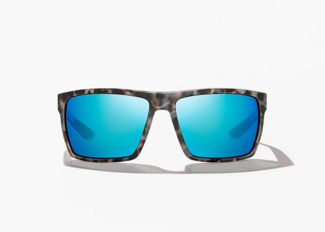 BAJIO Stiltsville Gray Tortoise Matte | Blue Mirror Glass Sunglasses