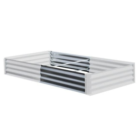 Bajo Series 36 x 10 in. Galvanized Metal Raised Garden Bed Extension Set