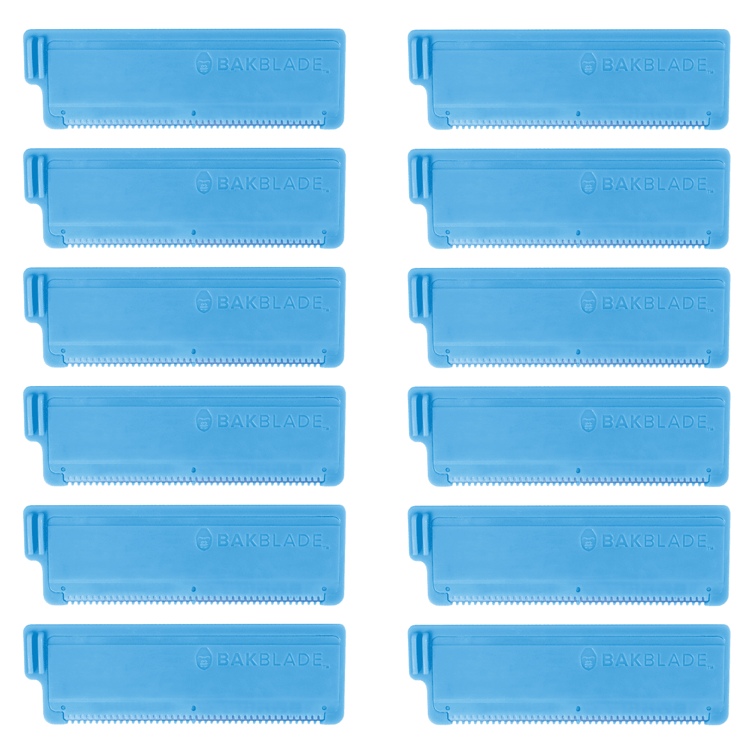 63 12 BakBlade 2.0 & 2.0 Elite Back Shaver Refill Cartridges for Men, 12 ...