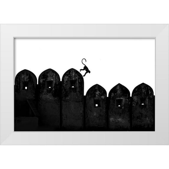 Bakan, Yasemin 18x13 White Modern Wood Framed Museum Art Print Titled - Monkey