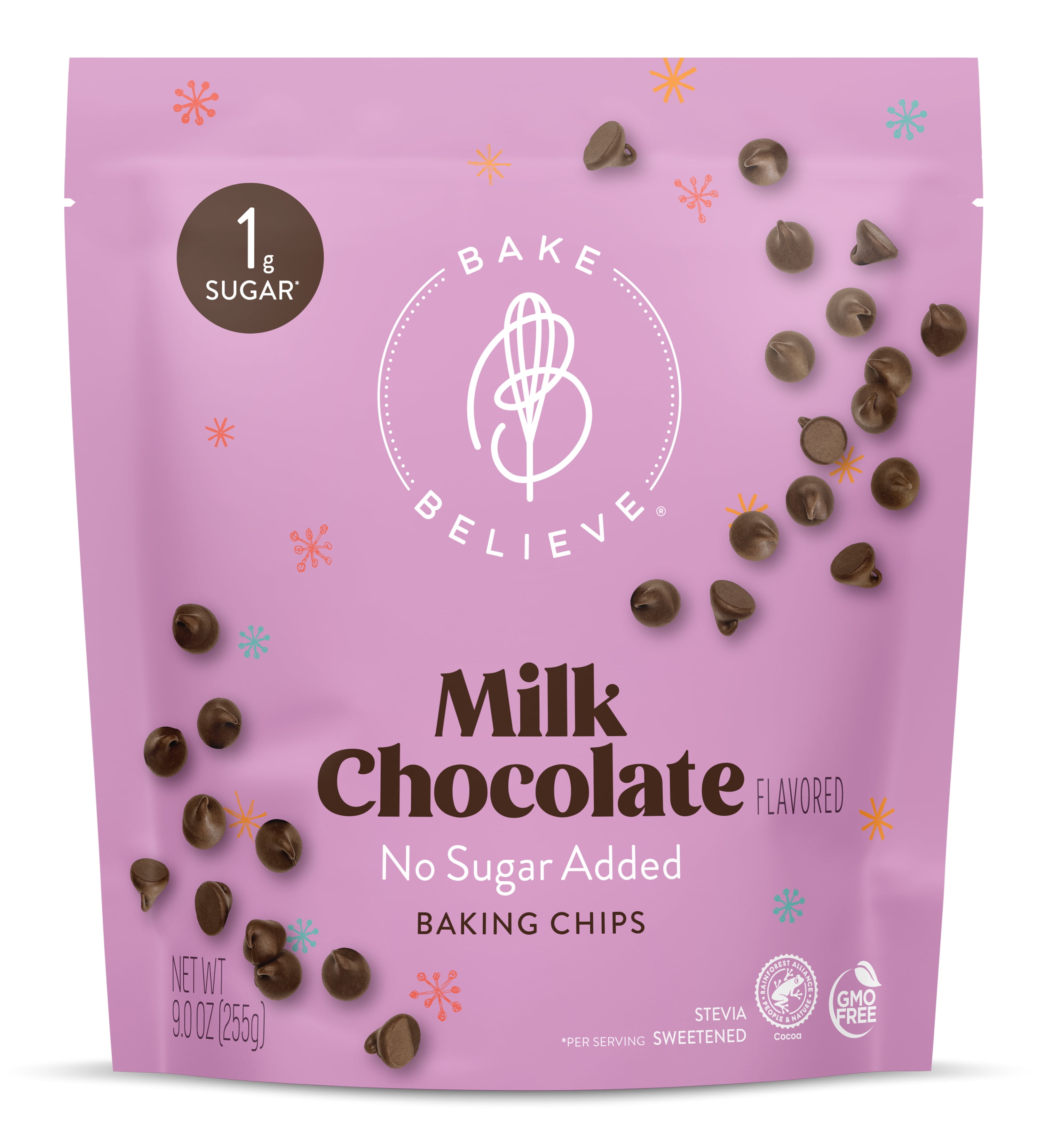 Bake Believe, Keto-Friendly, Milk Baking Chips, 9 oz