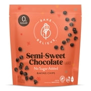 Bake Believe ,Keto-Friendly, Semi-Sweet Baking Chips, 9 oz