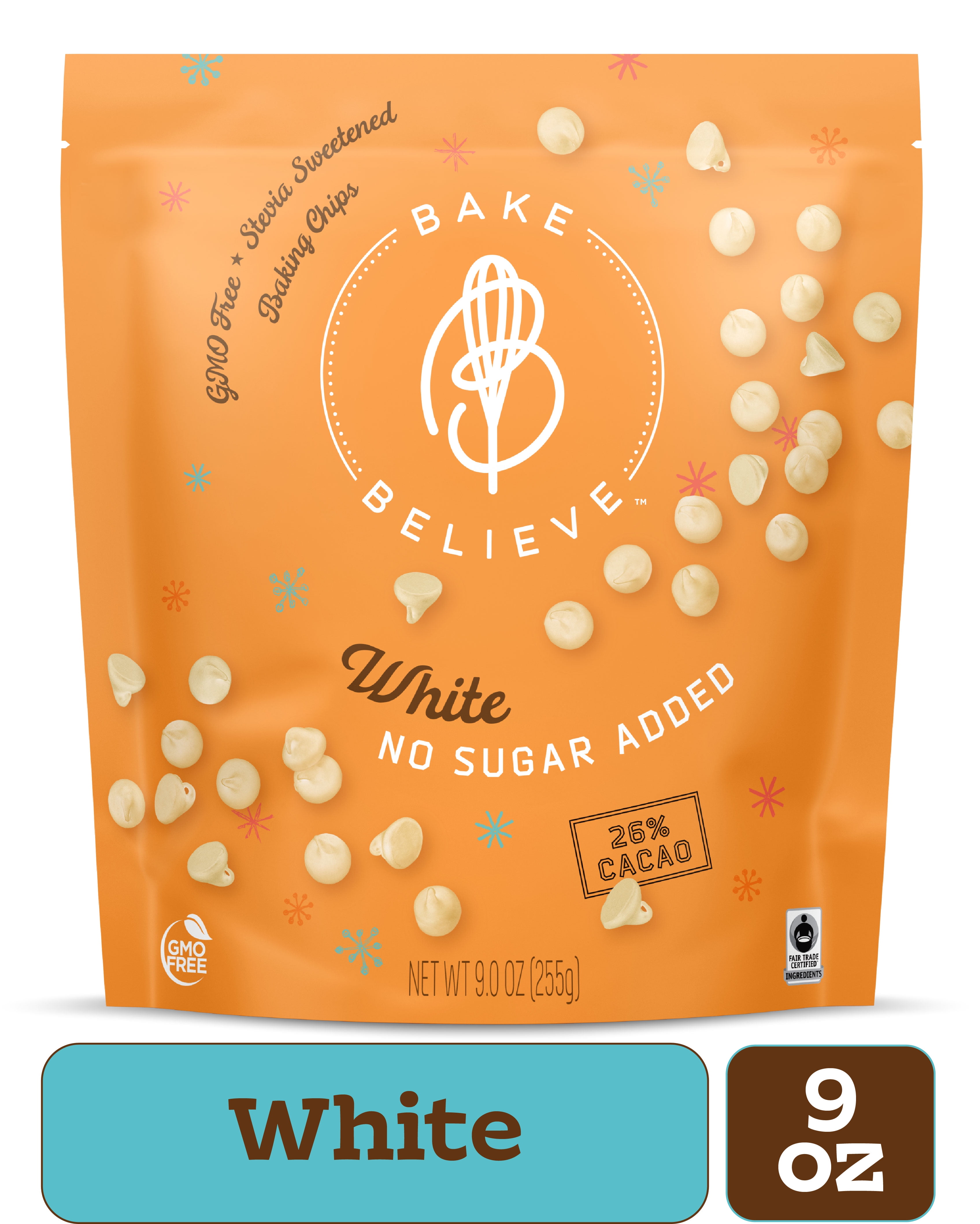 Bake Believe, KetoFriendly, White Baking Chips, 9 oz
