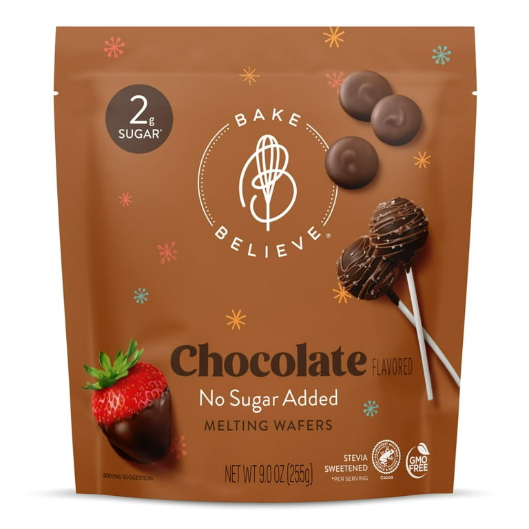 Bake Believe, No Sugar Added, Chocolate-Flavored Melting